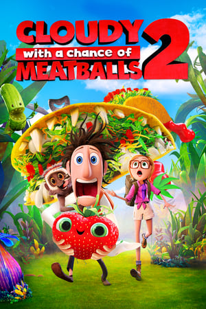 Cloudy with a Chance of Meatballs 2 2013 300MB Hindi Dual Audio Download HD Poster Download - filmyfly